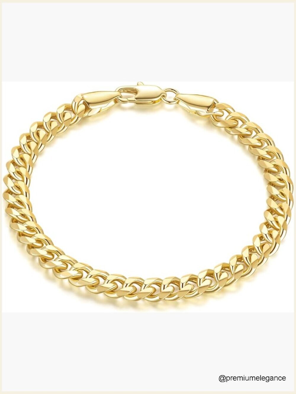 Dense Cuban Link 14K Gold Bracelet Lightweight Dainty Chain Unisex 6.5-9 in